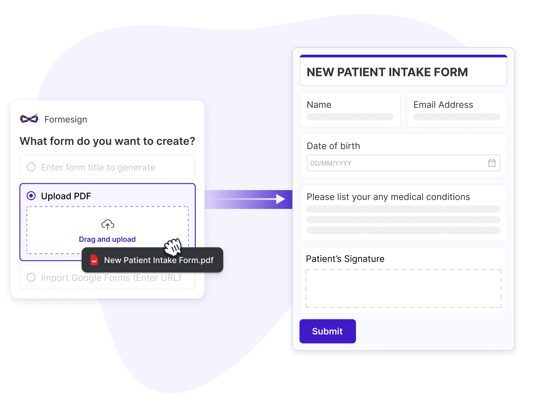 Convert PDFs into editable forms