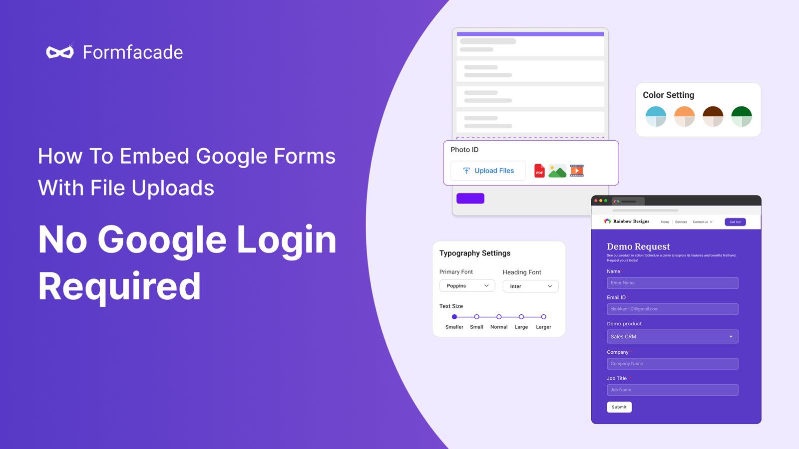 Upload files in Google Forms without login